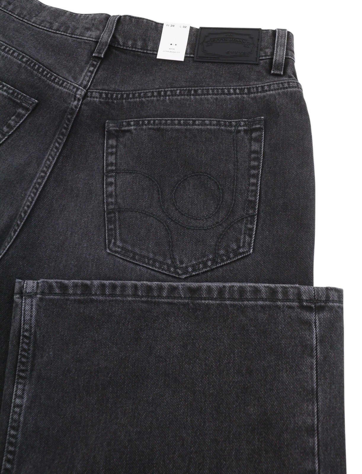 EYTYS Echo Sulphur Loose Baggy Women Jeans W29/L32 Black Fade Unisex RRP370