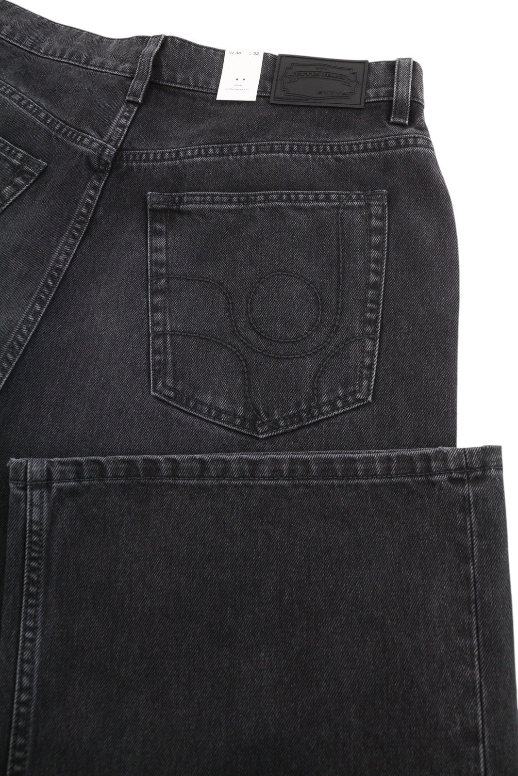 EYTYS Echo Sulphur Big Baggy Men Jeans W30/L32 Black Washed Unisex RRP370