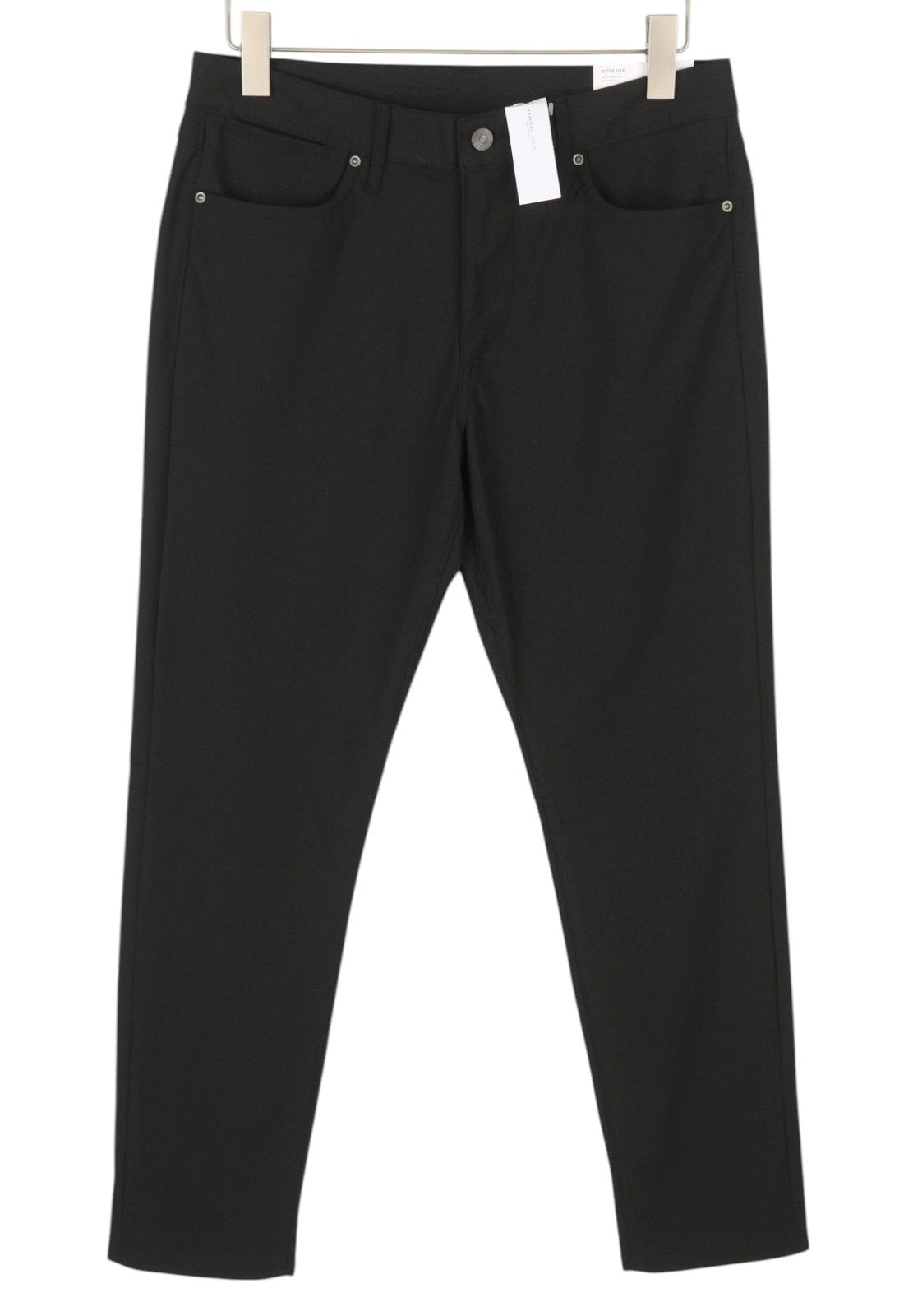 AMERICAN EAGLE OUTFITTERS Move-Free Slim Men Trousers W32/L32 Black Active Flex