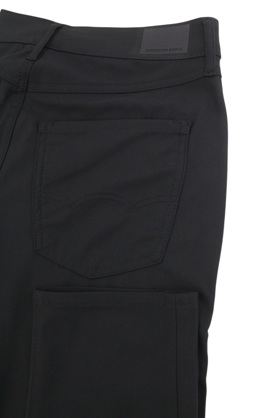AMERICAN EAGLE OUTFITTERS Active Flex Men Trousers W28/L32 Black Slim Zip Fly