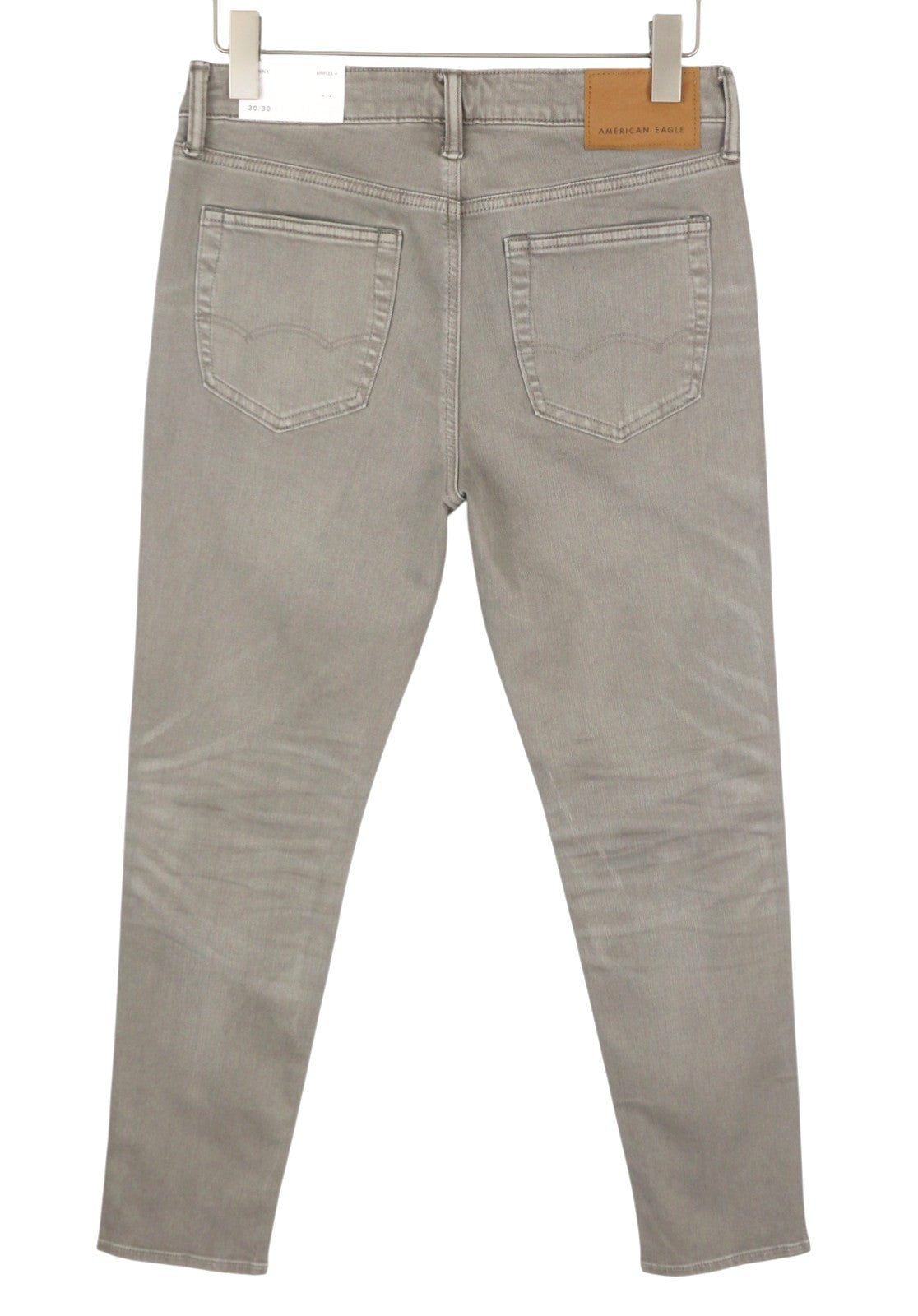 AMERICAN EAGLE OUTFITTERS Skinny Airflex+ Men Jeans W30/L30 Grey Fade Whisker
