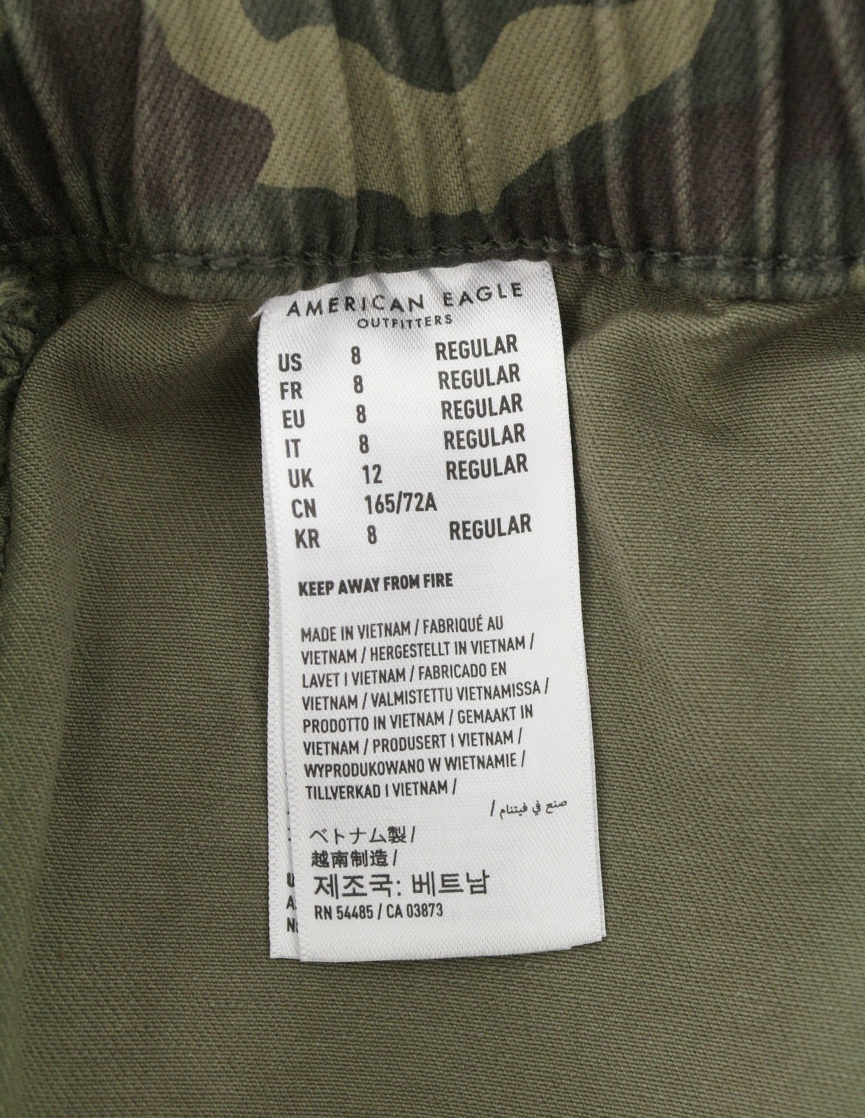 AMERICAN EAGLE OUTFITTERS Jegging Jogger Women Trousers W29 Camo Stretch