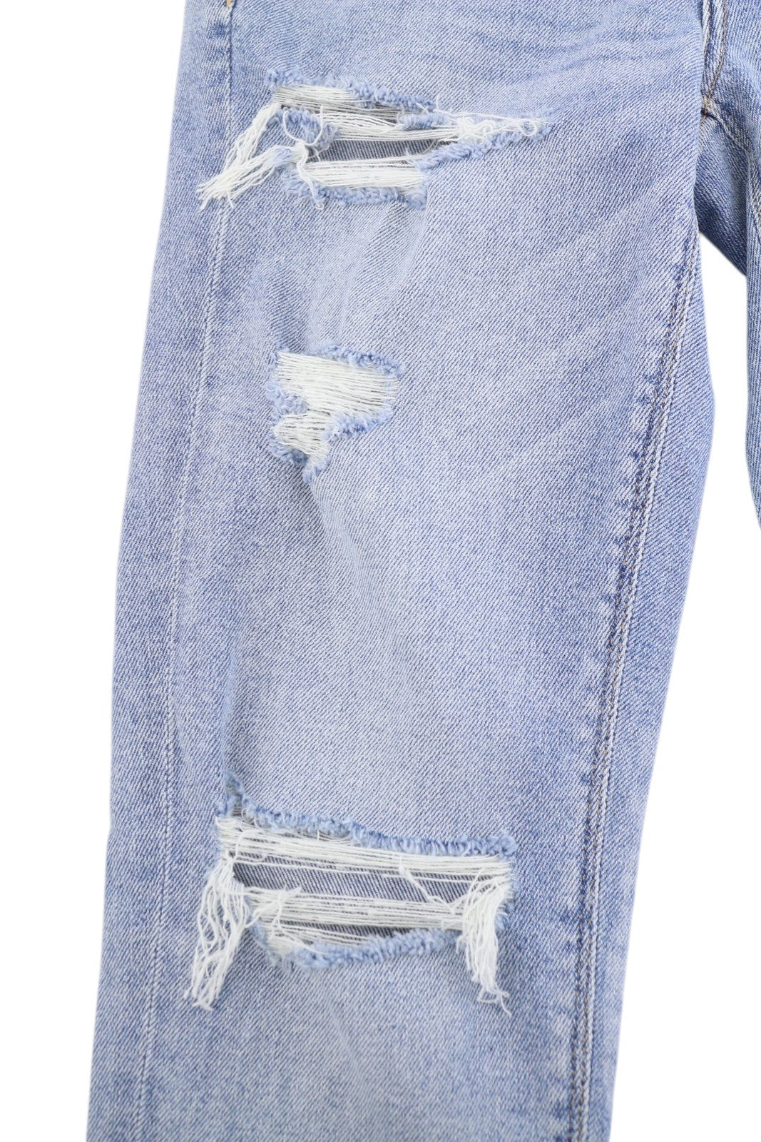 AMERICAN EAGLE OUTFITTERS Tomgirl Slashed Sky Women Jeans W26 Ripped Stretch