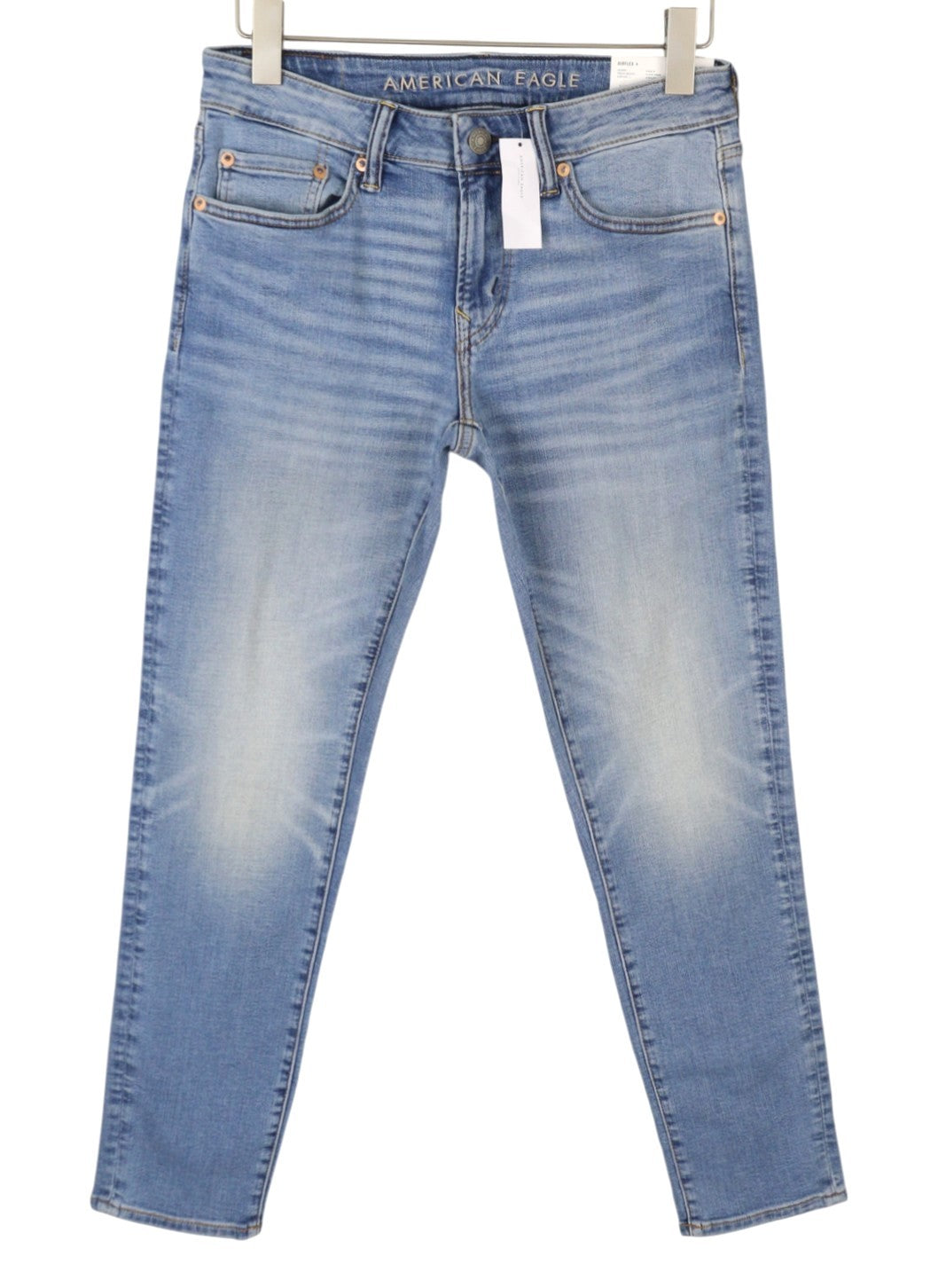 AMERICAN EAGLE OUTFITTERS Airflex+ Skinny Men Jeans W31/L30 Fresh Bright Fade