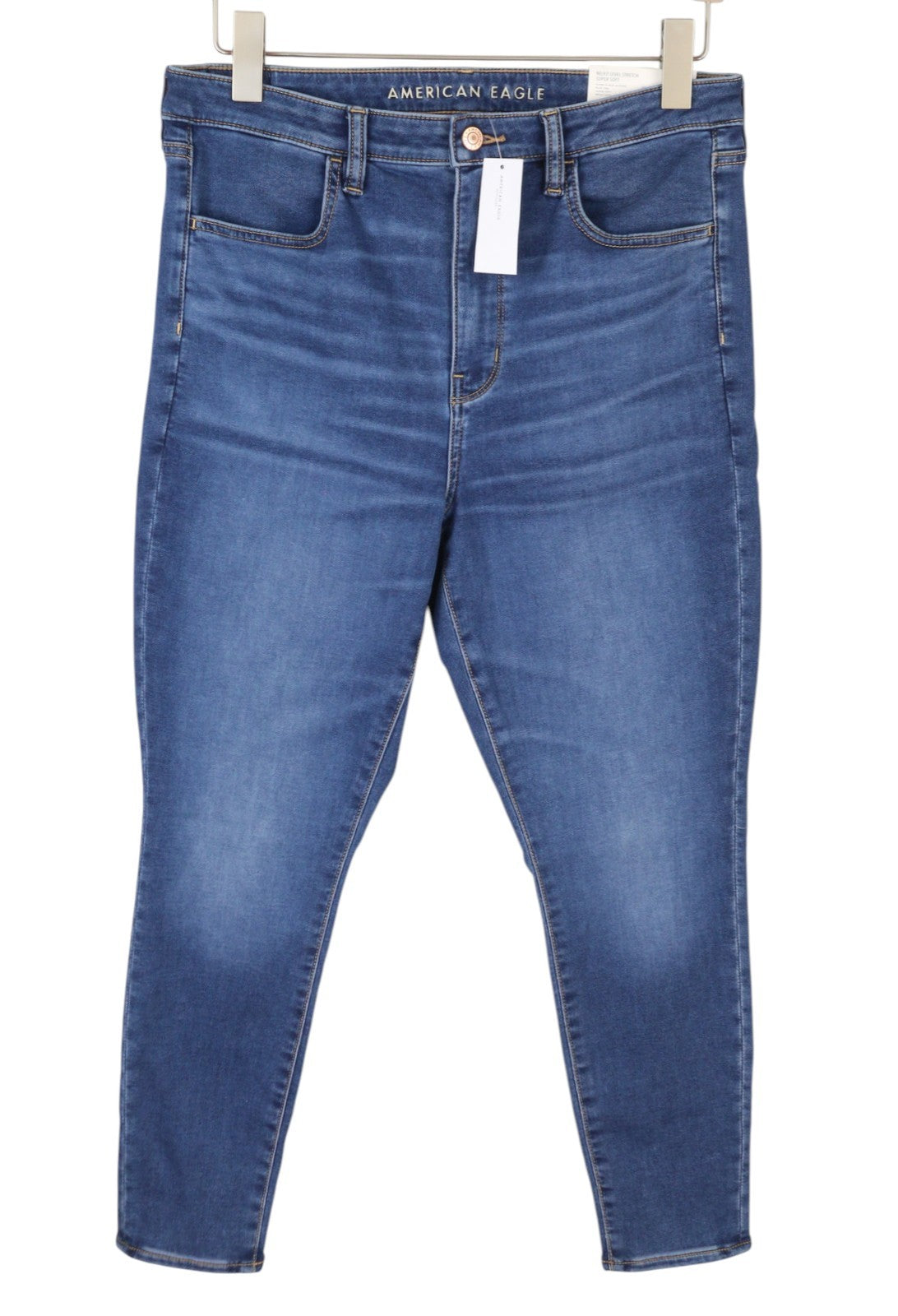 AMERICAN EAGLE OUTFITTERS Super Hi-Rise Women Jeans W31 Blue Vibe Soft Jegging