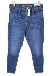AMERICAN EAGLE OUTFITTERS Super Hi-Rise Women Jeans W31 Blue Vibe Soft Jegging