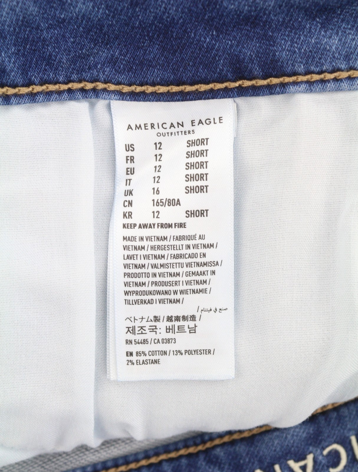 AMERICAN EAGLE OUTFITTERS Super Hi-Rise Women Jeans W31 Blue Vibe Soft Jegging