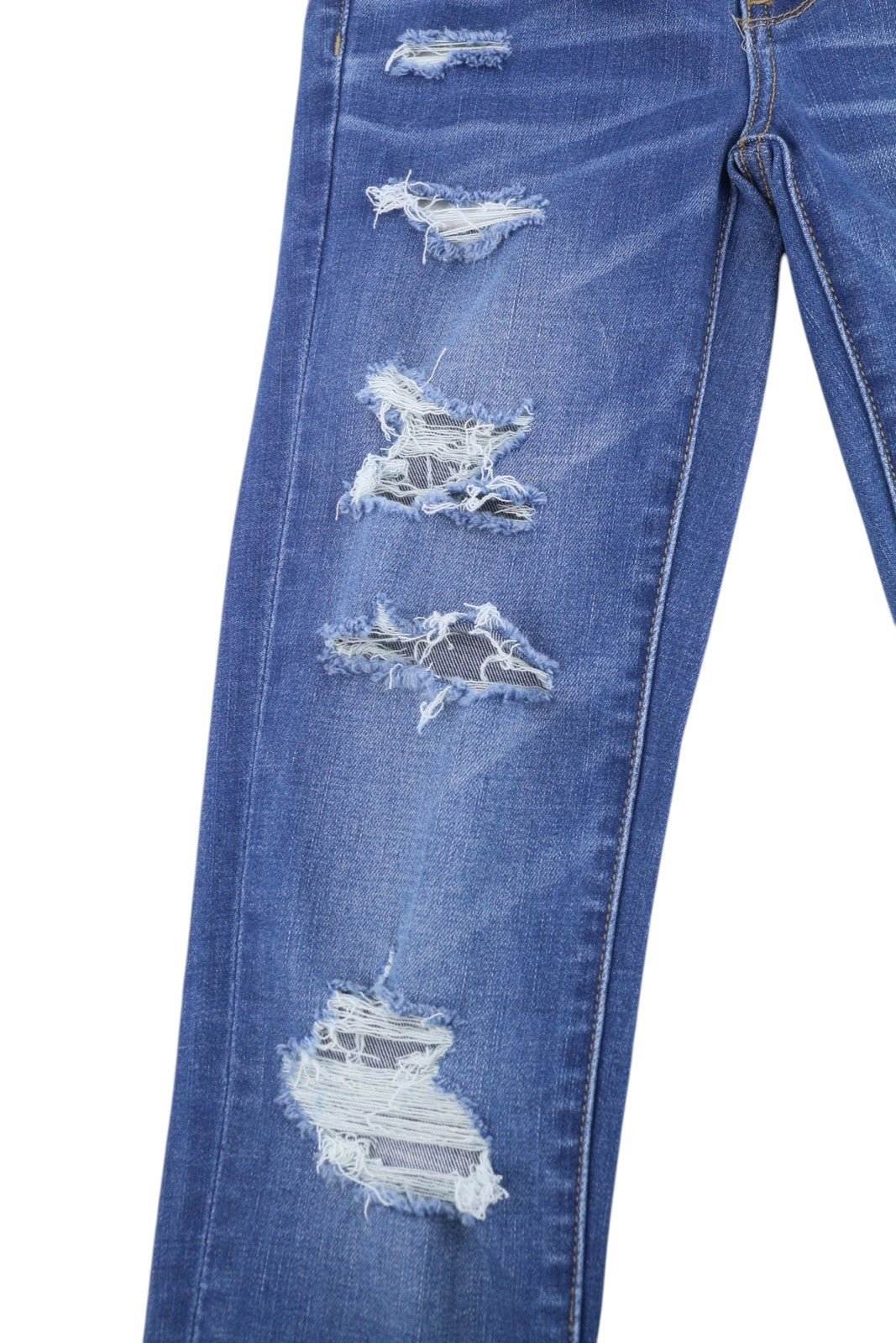 AMERICAN EAGLE OUTFITTERS Super Hi-Rise Women Jeans W24 Sky Blue Ripped Jegging