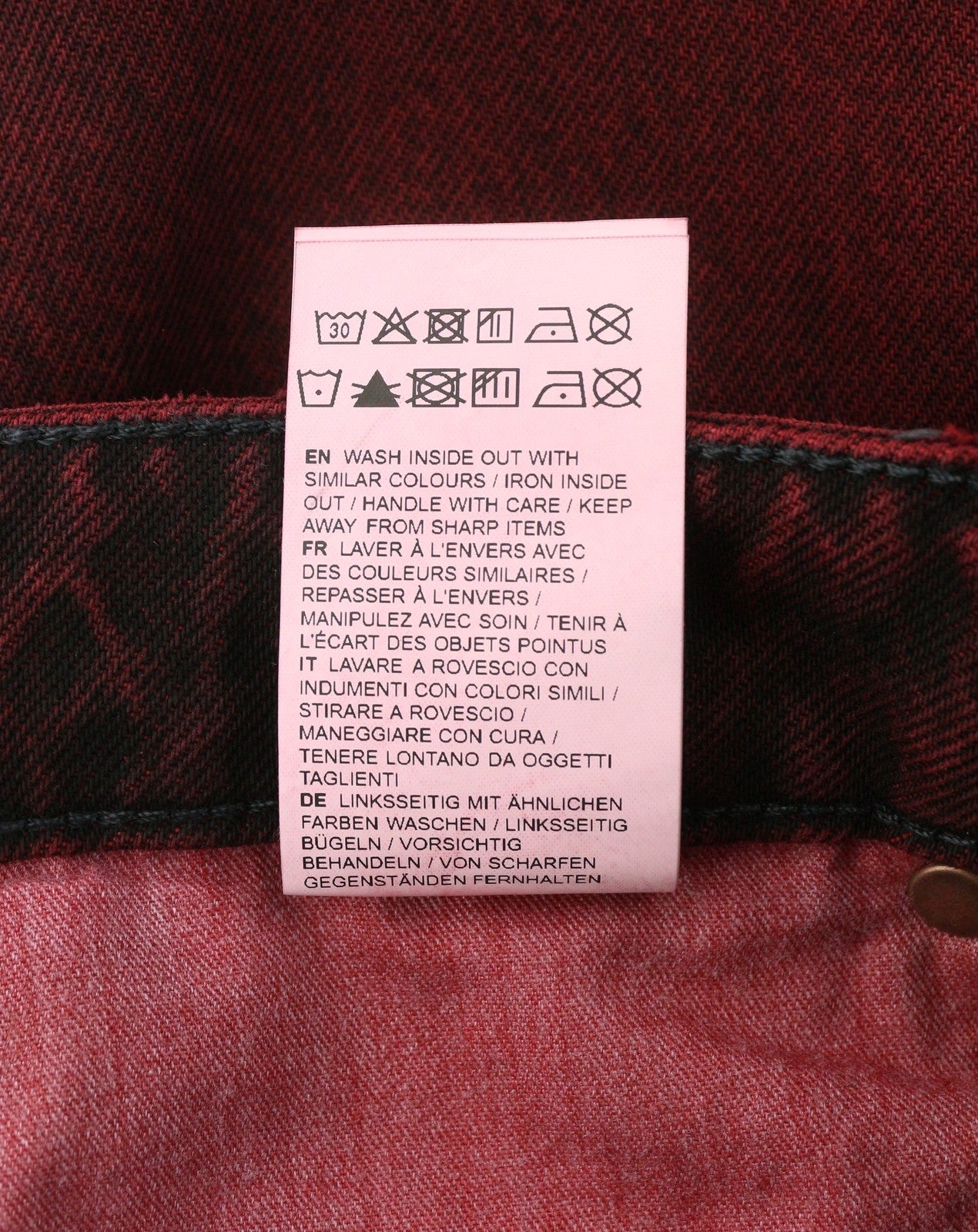 EYTYS Cyrus Sumac Relaxed Bootcut Women Jeans W29/L32 Burgundy Unisex RRP370
