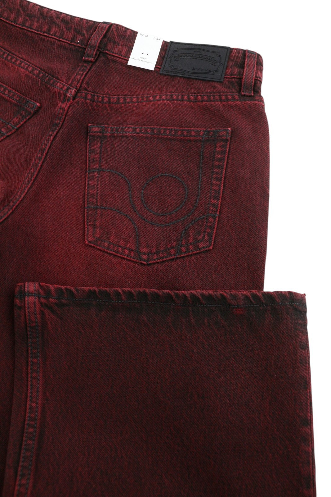 EYTYS Cyrus Sumac Relaxed Bootcut Women Jeans W29/L32 Burgundy Unisex RRP370
