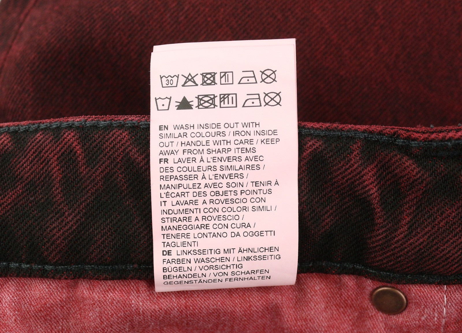 EYTYS Cyrus Sumac Easy Bootcut Women Jeans W26/L32 Burgundy Washed RRP370