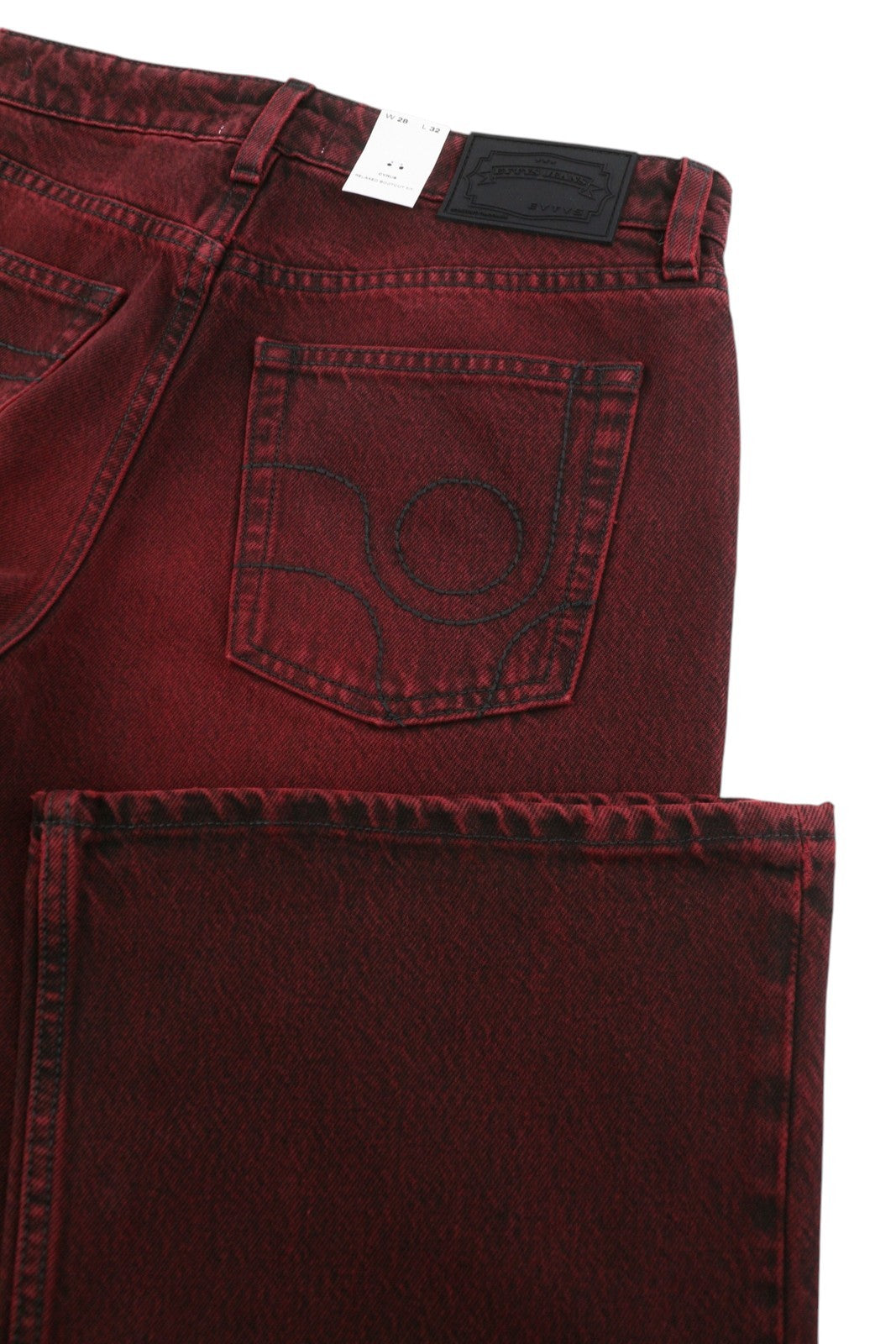 EYTYS Cyrus Sumac Relaxed Bootcut Women Jeans W28/L32 Burgundy Unisex RRP370