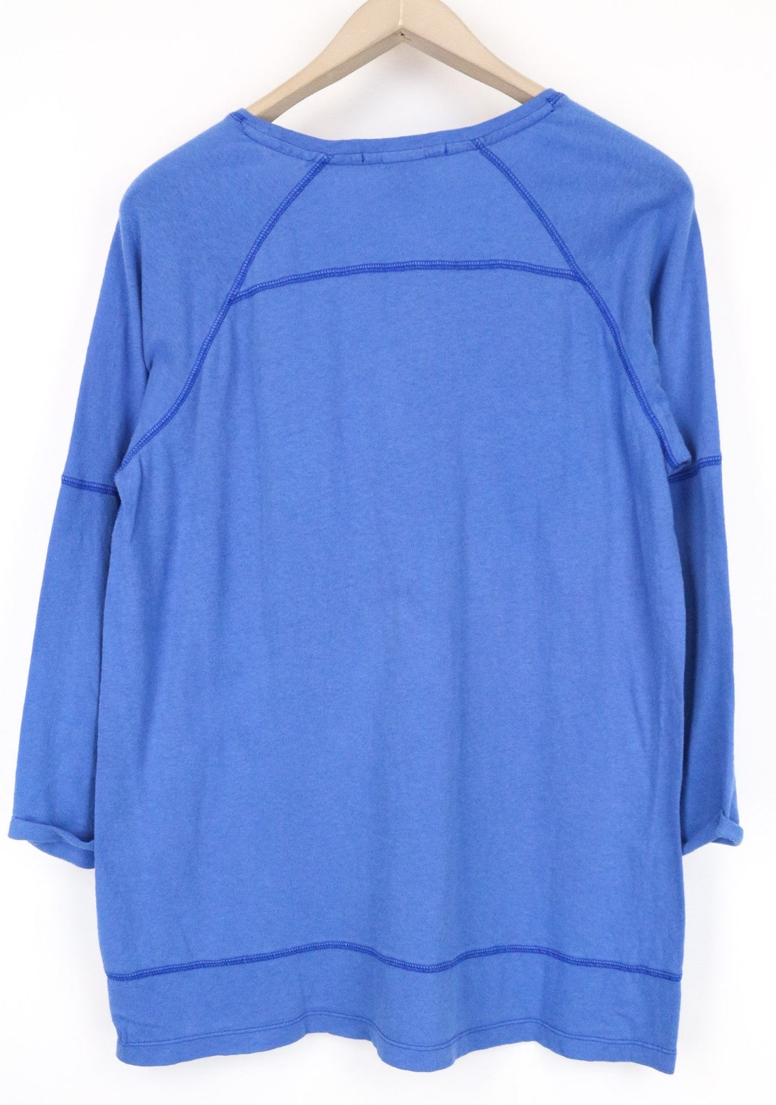 SCOTCH & SODA Men T-Shirt S Light Blue Crew Neck Jersey Cotton Pullover
