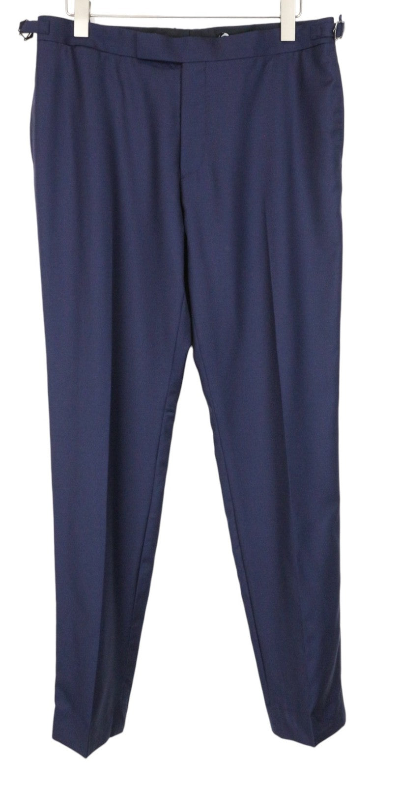 SUITSUPPLY Lazio Tuxedo Men Suit UK42R Blue Slim 3-Piece Pure S130s Wool Peak