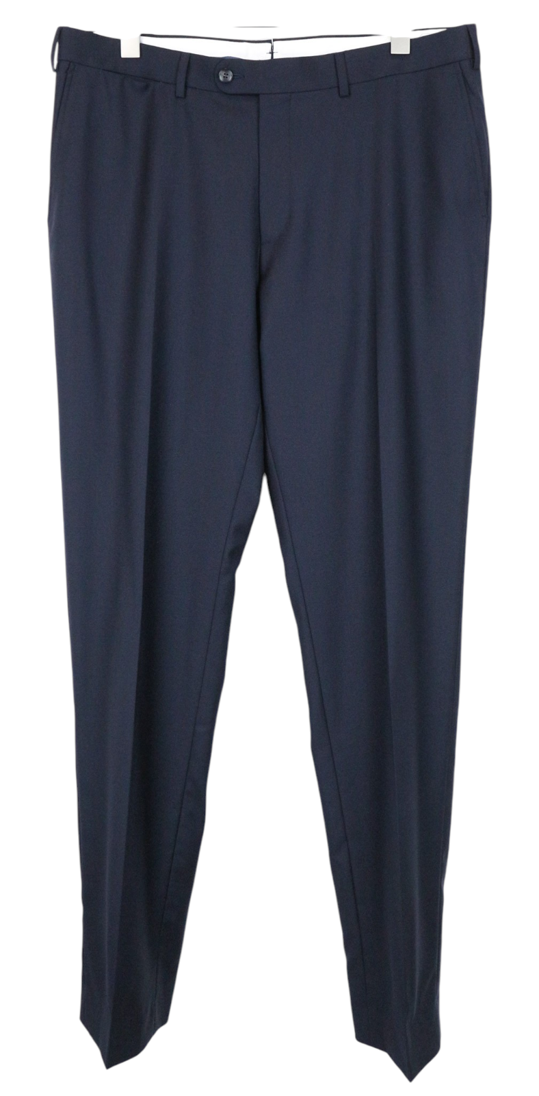 SUITSUPPLY Ferrara Men Suit UK44L Navy Blue Slim 2-Piece Pure Wool Flat-Front