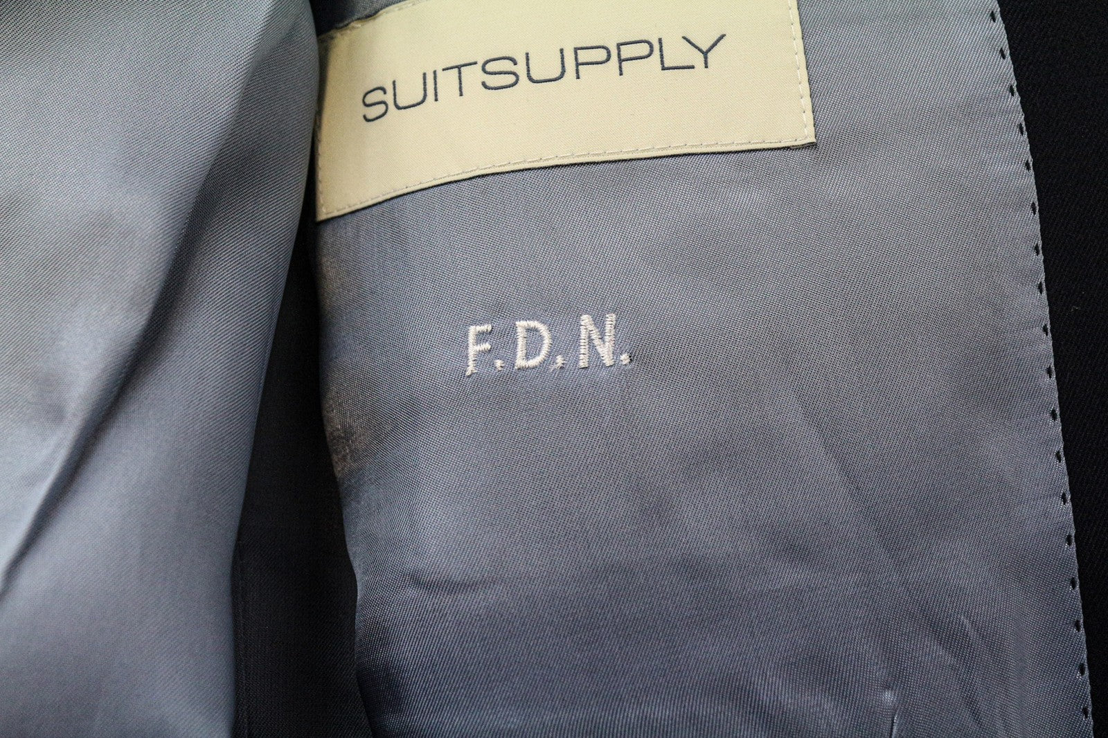 SUITSUPPLY La Spalla Men Blazer UK44S Navy Classic Formal Lined Slim Pure Wool