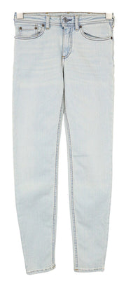 ACNE STUDIOS Climb Women Jeans W24/L32 Light Blue Skinny Zip Bla Konst Stretch