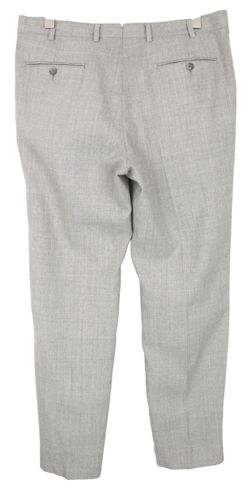 SUITSUPPLY Havana Jetted Men Suit UK44R Grey Melange Slim 2-Piece Pure Wool
