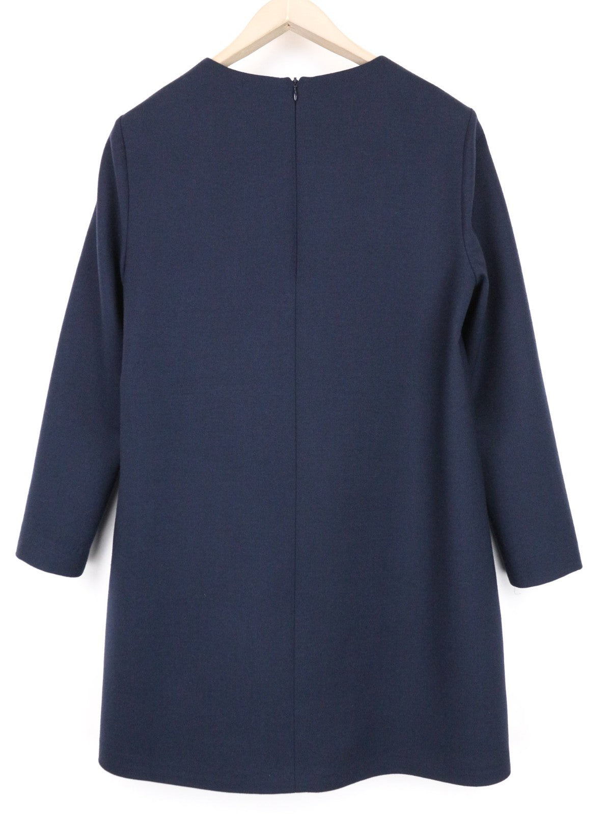 SUISTUDIO Camden Women Dress UK14R L Navy Formal Slim Wool Tunic Mini