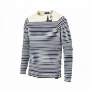 SCOTCH & SODA Men Sweatshirt M Blue Cotton Cashmere Striped Pullover