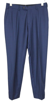 SUITSUPPLY Brescia Men Trousers UK36S Blue Pure Wool Pleated Front Classic