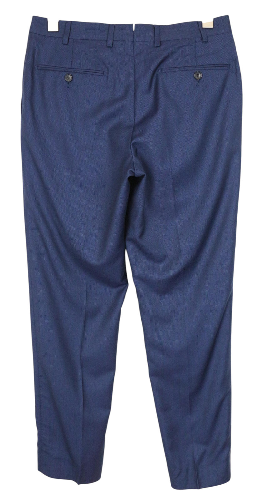 SUITSUPPLY Brescia Men Trousers UK36S Blue Pure Wool Pleated Front Classic