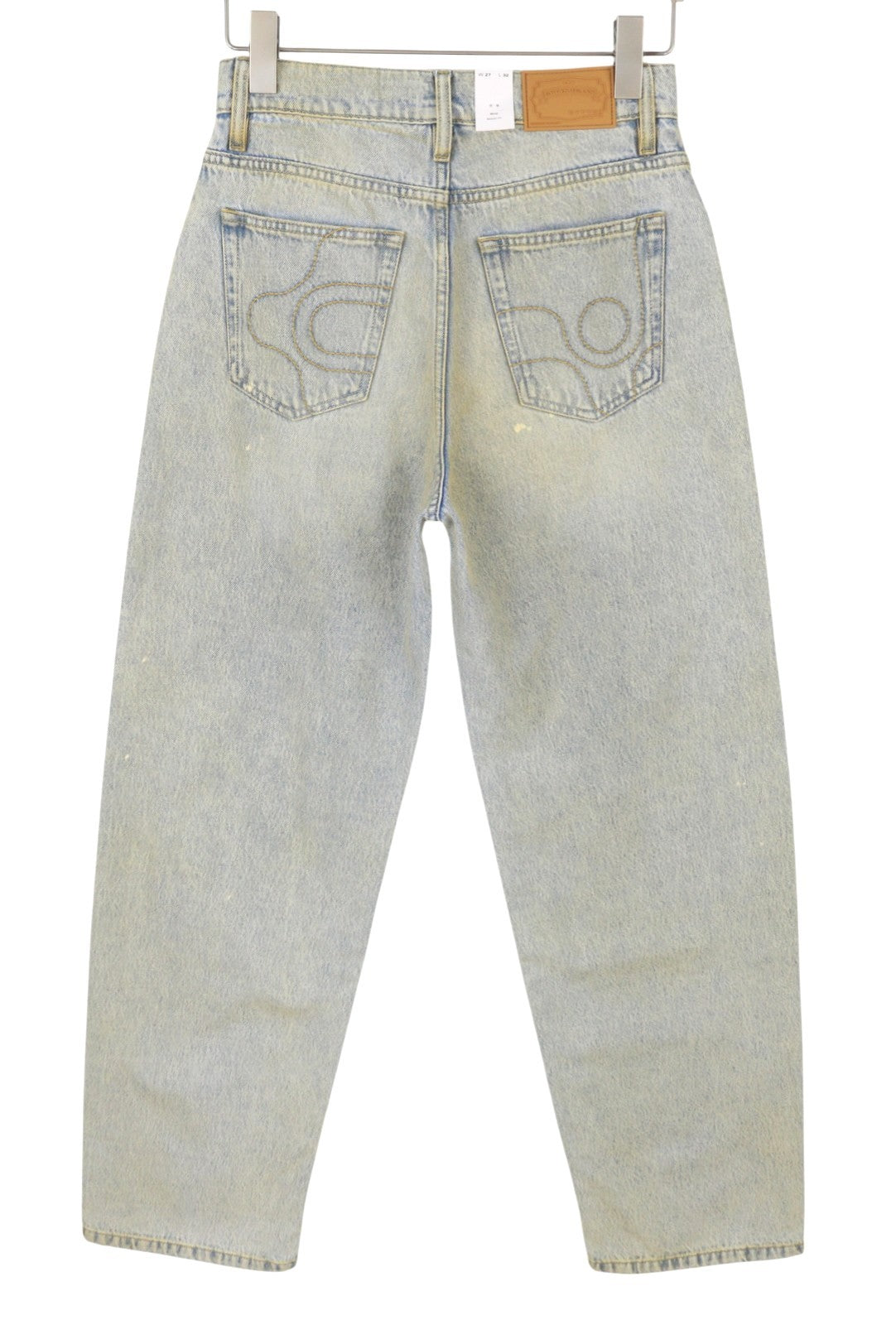 EYTYS Benz Bronze Baggy Fit Women's Jeans W27/L32 Blue Faded Aged Paint RRP370