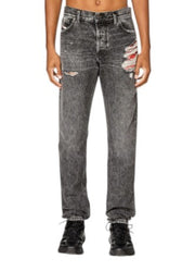 DIESEL 1995 D-Sark 007S1 Men's Jeans W30 Grey Faded Distress Slim Fit Straight