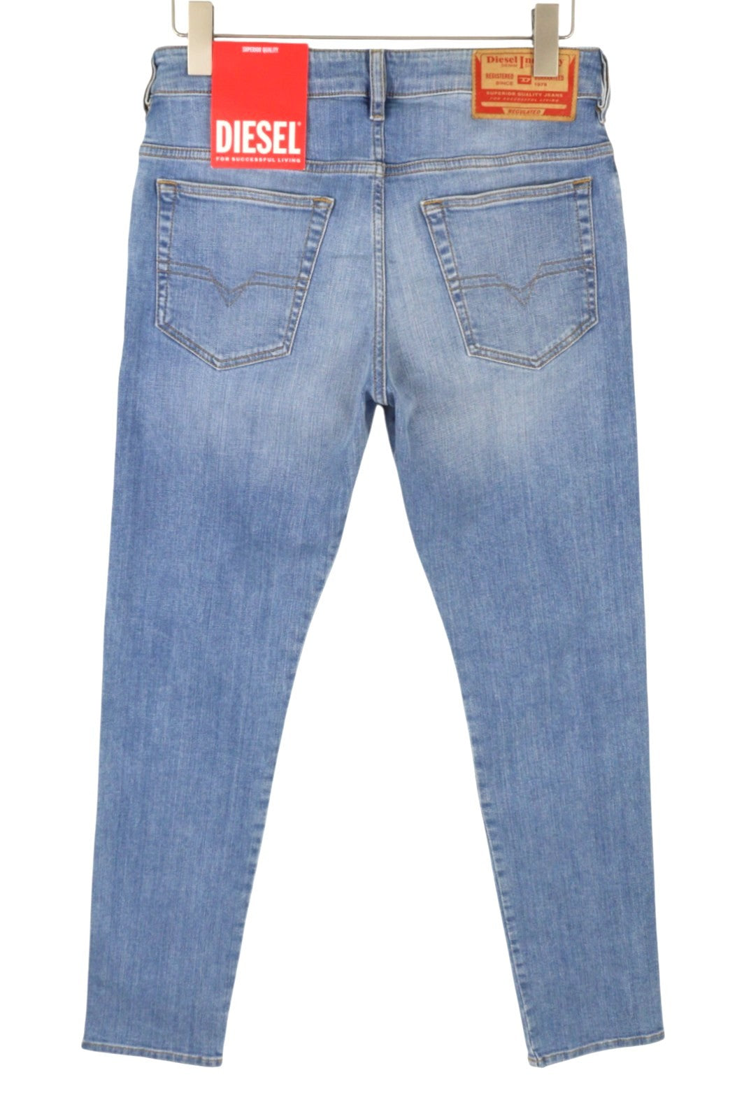DIESEL D-Yennox 09F77 Men's Jeans W29/L32 Blue Faded Regular Fit Tapered Leg