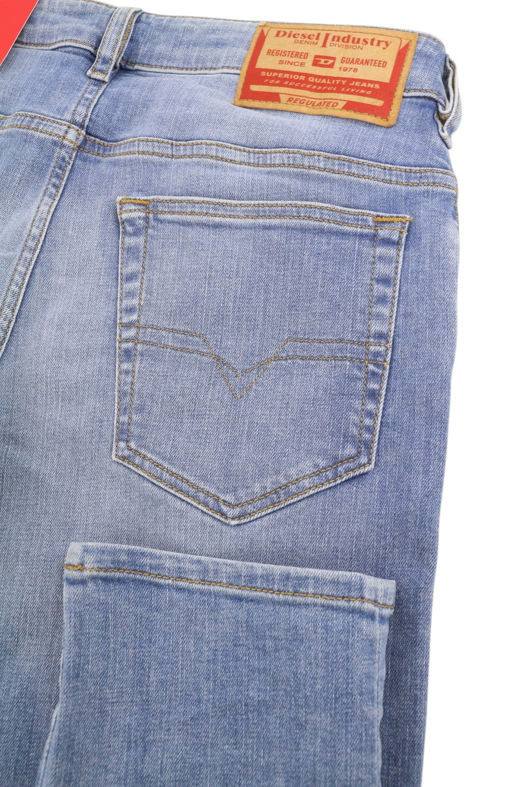 DIESEL D-Yennox 09F77 Men's Jeans W30/L32 Blue Faded Regular Fit Tapered Leg