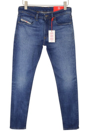 DIESEL 1979 Sleenker 0ENAH Men's Jeans W30/L32 Blue Faded Whiskers Skinny Fit