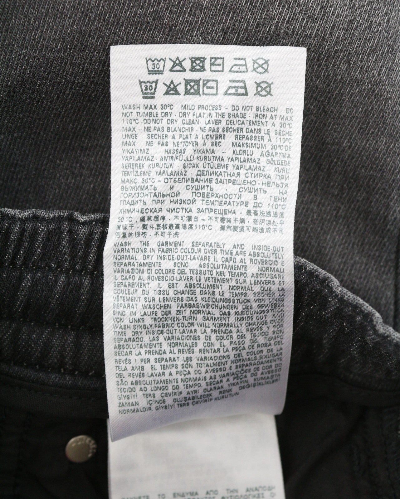 DIESEL D-Fayza Jogg 068FS Women's Jeans W24 Grey Whiskers Faded Cropped
