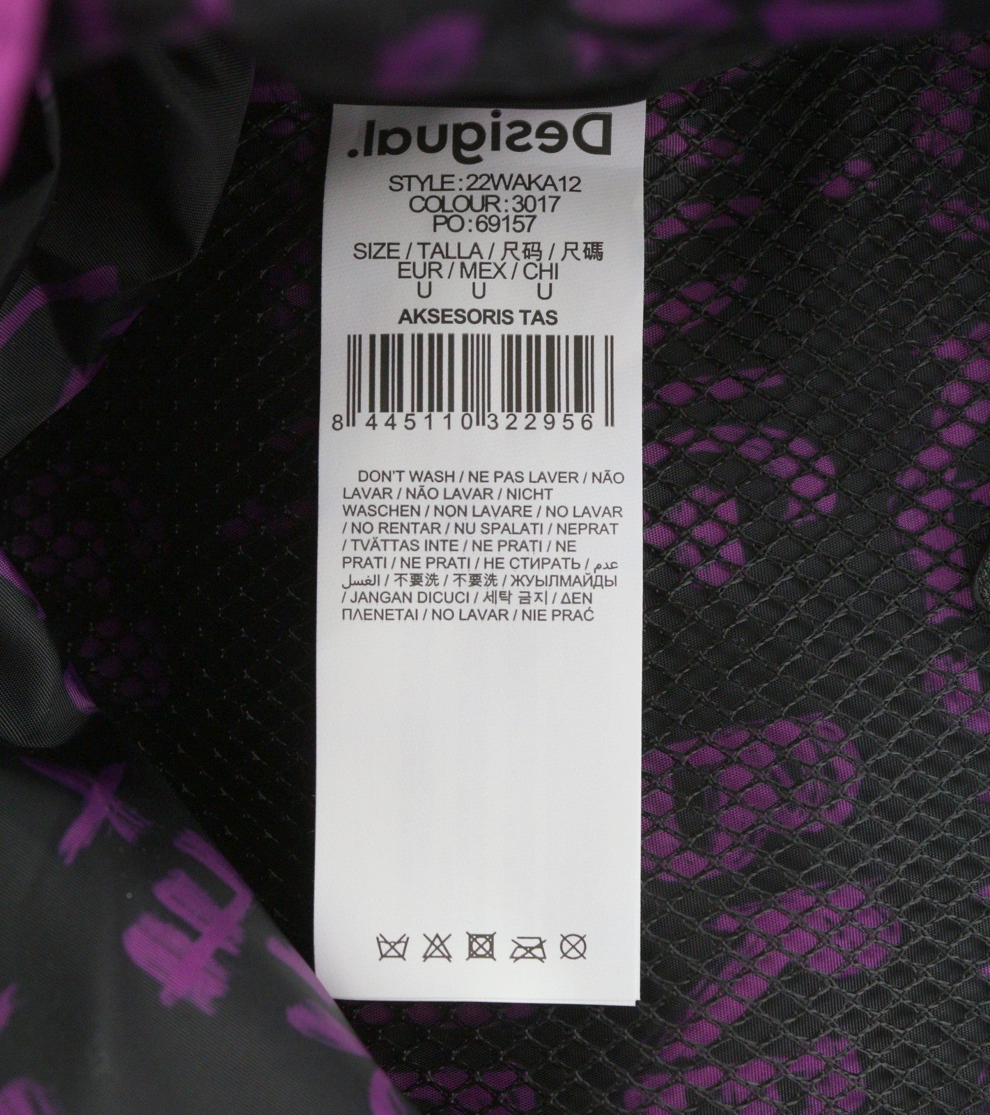 DESIGUAL Back Logout Nayarit Women's Bag OS Purple Backpack