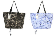 DESIGUAL Asterix Namibia Women's Bag OS Blue Black Pattern Reversible Tote