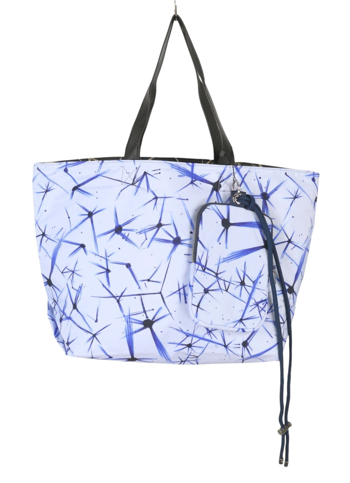 DESIGUAL Asterix Namibia Women's Bag OS Blue Black Pattern Reversible Tote