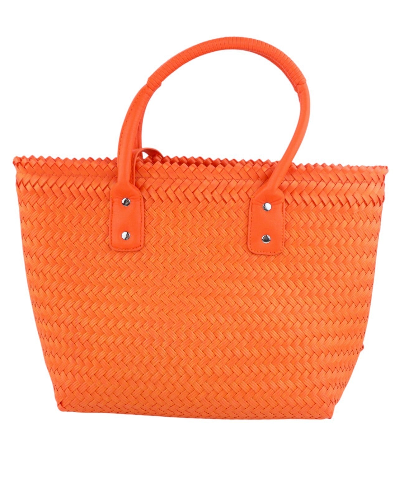 DESIGUAL Basket Braided Zaire Women's Bag OS Orange Shopping Tote