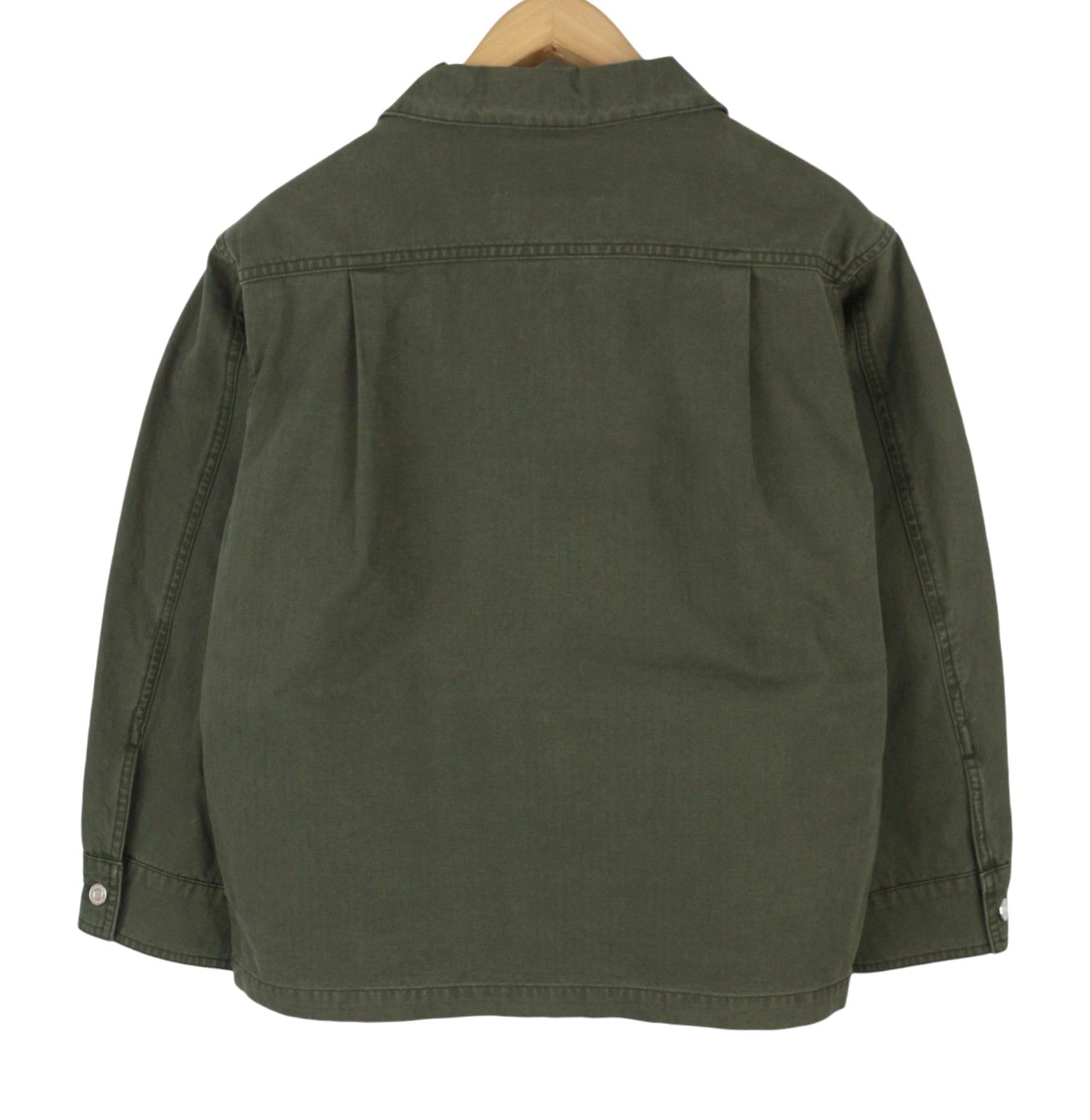 SCOTCH & SODA Men's Jacket M Dark Green Button-Up Oversized Unisex Lightweight