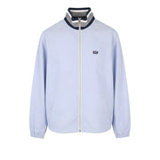 SCOTCH & SODA Men's Jacket M Blue Pinstriped High Neck Full Zip Lightweight