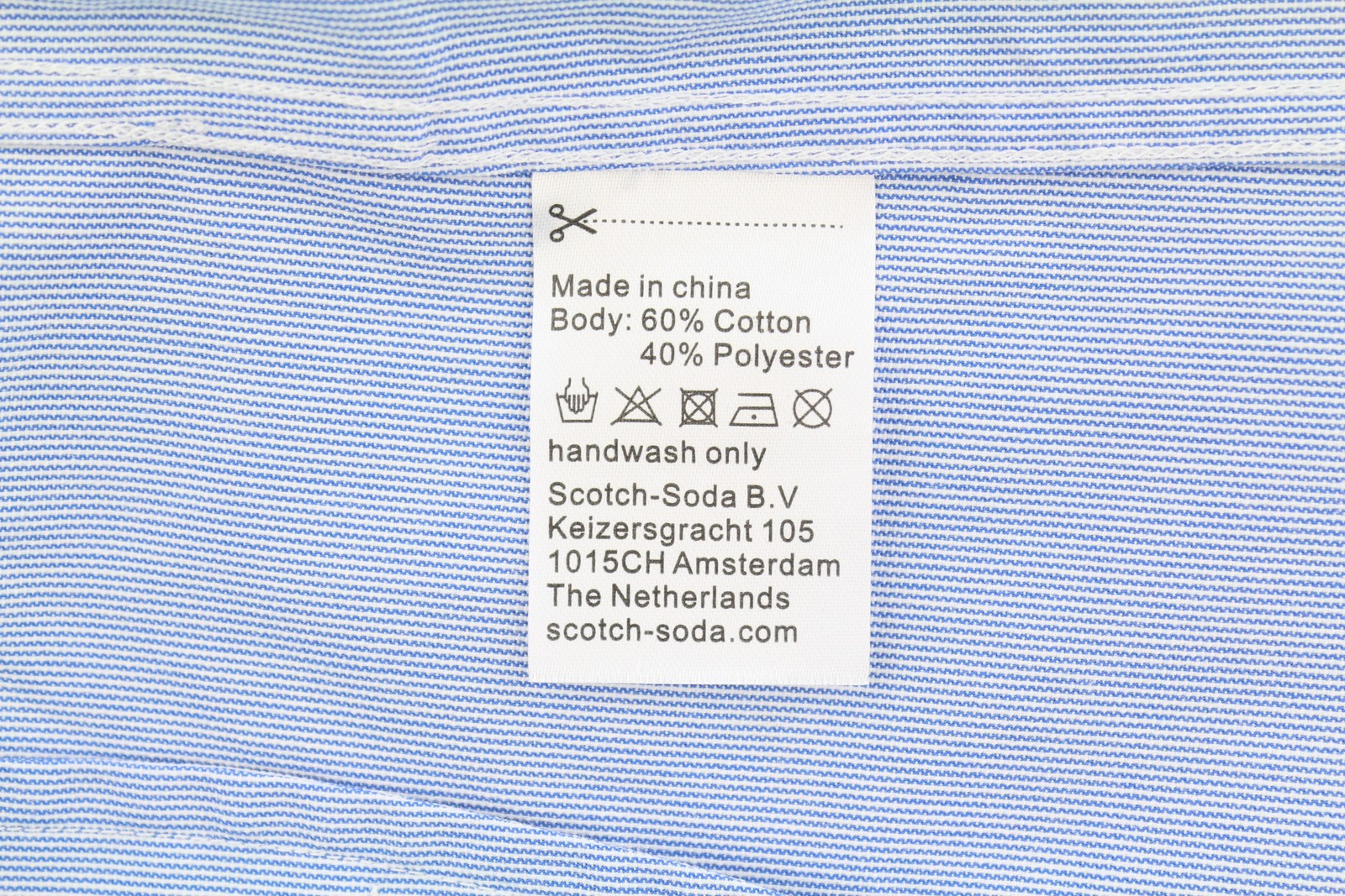 SCOTCH & SODA Men's Jacket M Blue Pinstriped High Neck Full Zip Lightweight