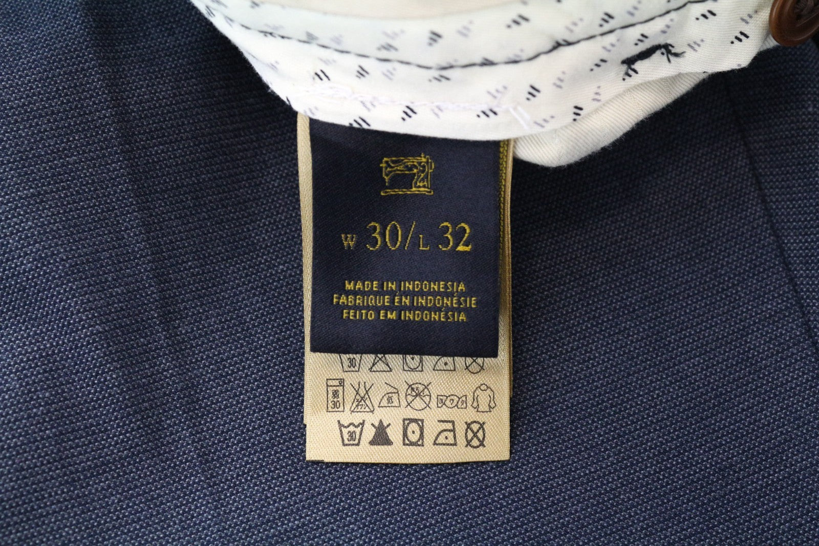 SCOTCH & SODA Stuart Men Trousers W30/L32 Slim Grey Pure Cotton Pleated Belted