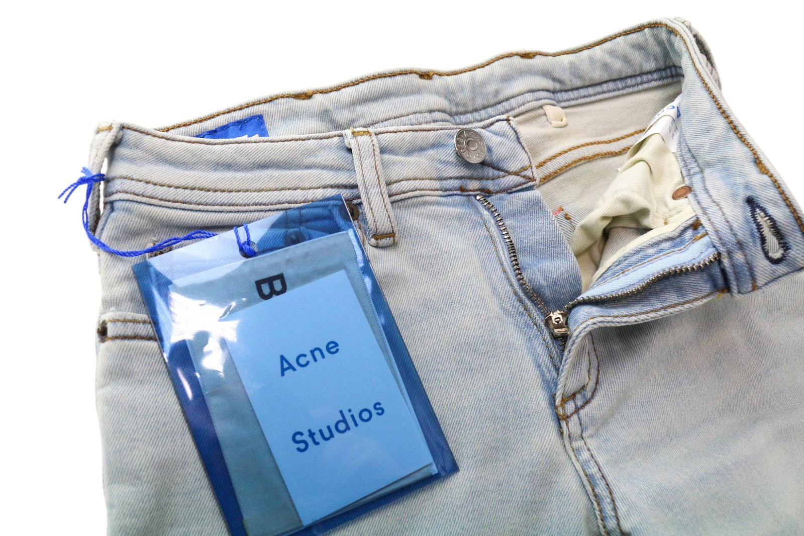 ACNE STUDIOS Climb LT Women Jeans W23/L32 Skinny Fit Light Wash Blue Stretch