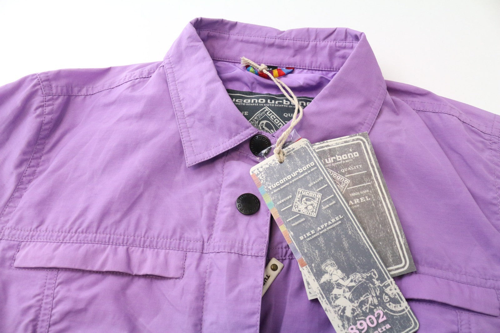 TUCANO URBANO Demetra Women Jacket IT42 L Purple Cotton Windproof Motorbike