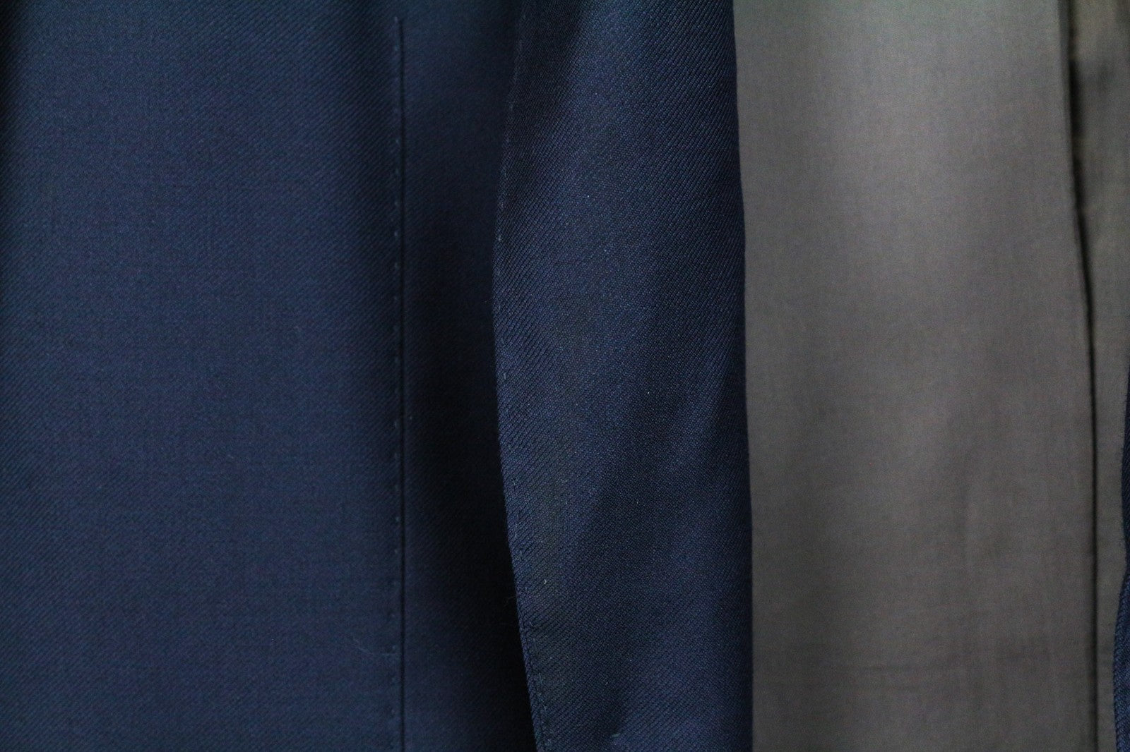 SUITSUPPLY Napoli Men Suit UK34R Single-Breasted Dark Blue Pure Wool 2 Piece