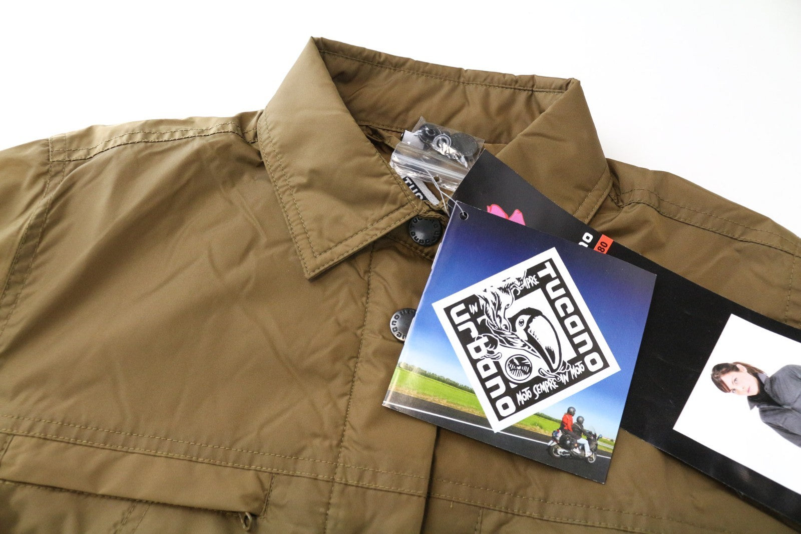 TUCANO URBANO Lori Women Jacket S Brown Windproof Thermal Padding Moto