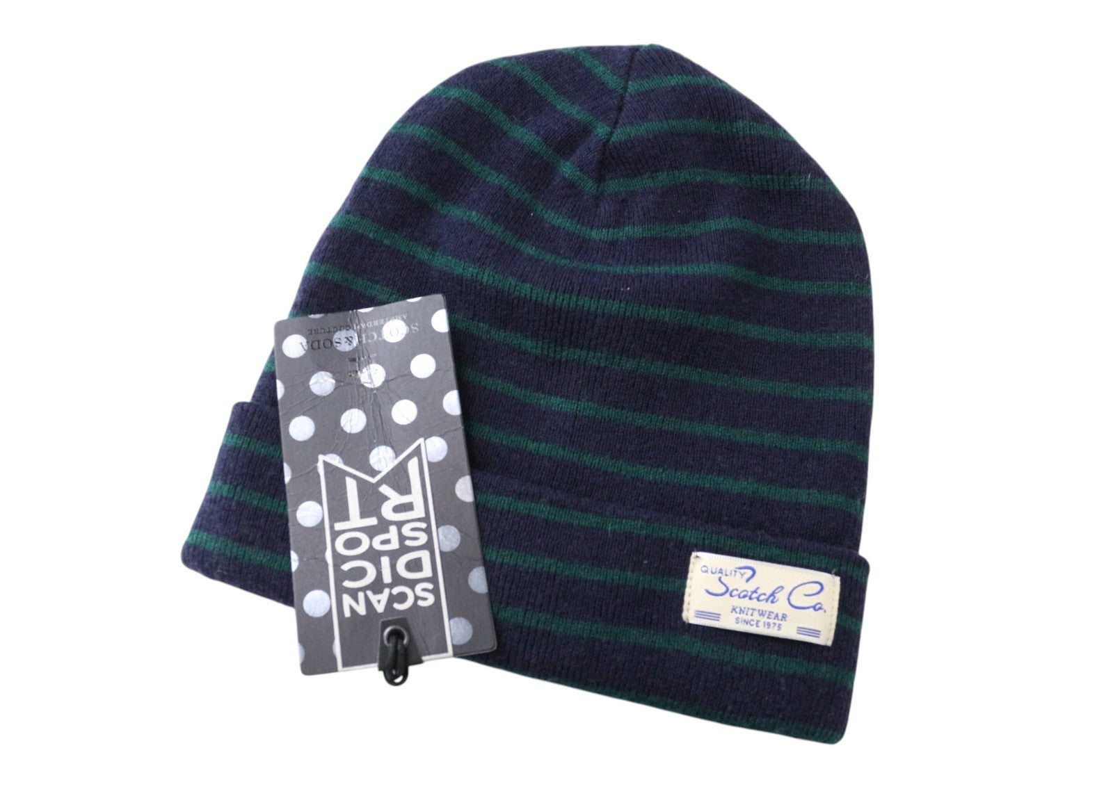 SCOTCH & SODA Ams Couture Men Hat OS Blue Wool Cotton Knitted 2 Pack Beanie
