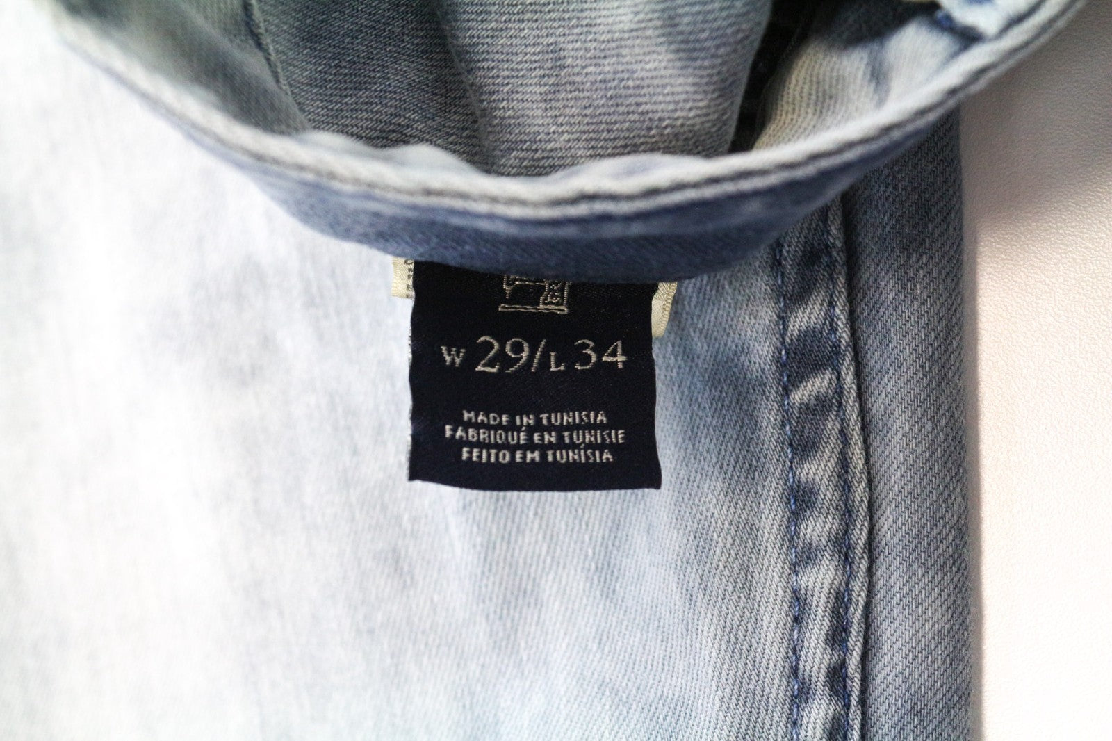 SCOTCH & SODA Skim Men Jeans W29/L34 Blue Skinny Stretch Irregular Wash Zipped