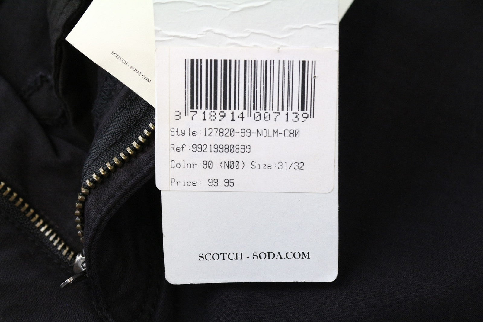 MAISON SCOTCH La Bohemiene Women Jeans W31/L32 Black Skinny Garment-Dyed