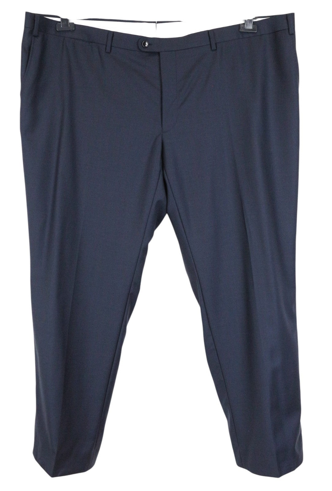 SUITSUPPLY Lazio Men Suit UK58S Navy Classic 2-Piece Slim Wool Melange Formal
