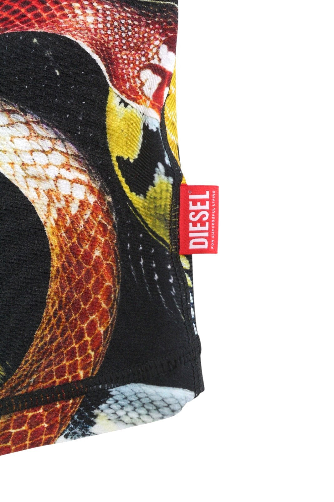 DIESEL CL-T-Uncle-Snake Women T-Shirt L Colourful Short Sleeved RRP230