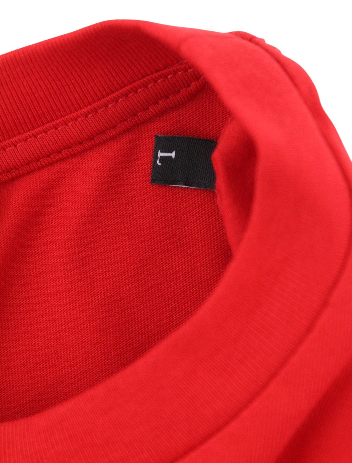 DIESEL T-Just 250232 OFF Men T-Shirt L Red Cotton Crew Collar Short Sleeve